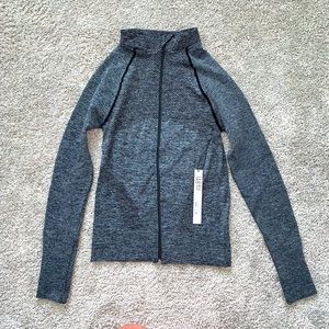 IAB Grey Zip Up with thumb holes